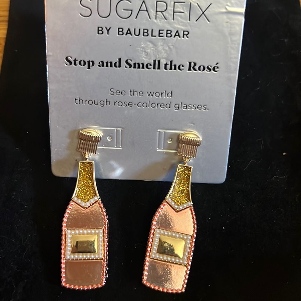 Sugarfix by baublebar NEW stop and smell the rosé earrings